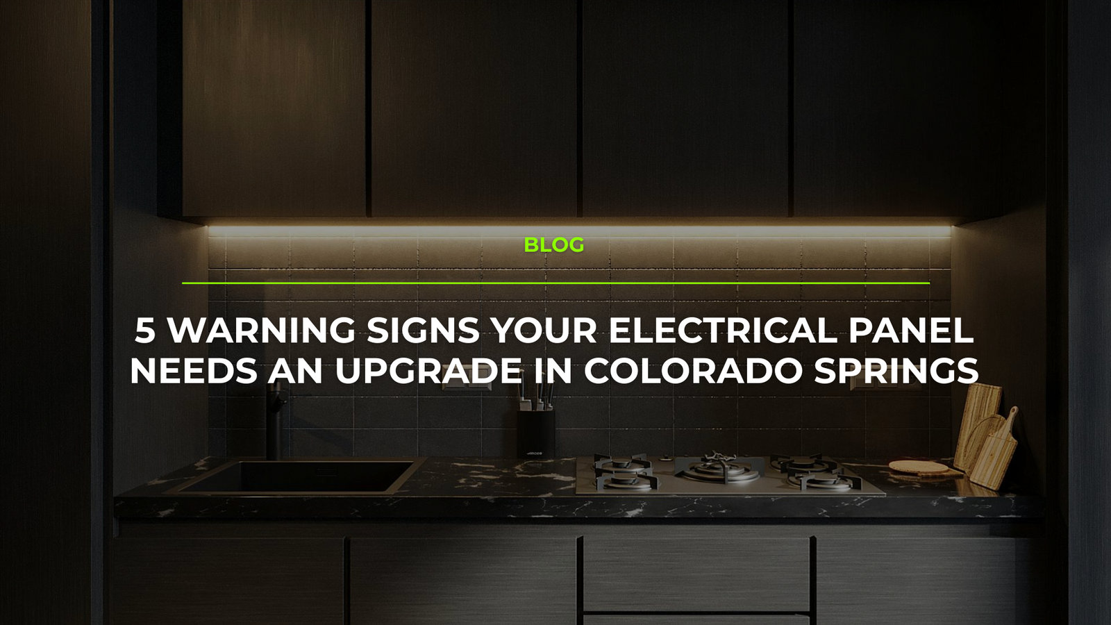 Residential electrical panel showing signs it needs an upgrade