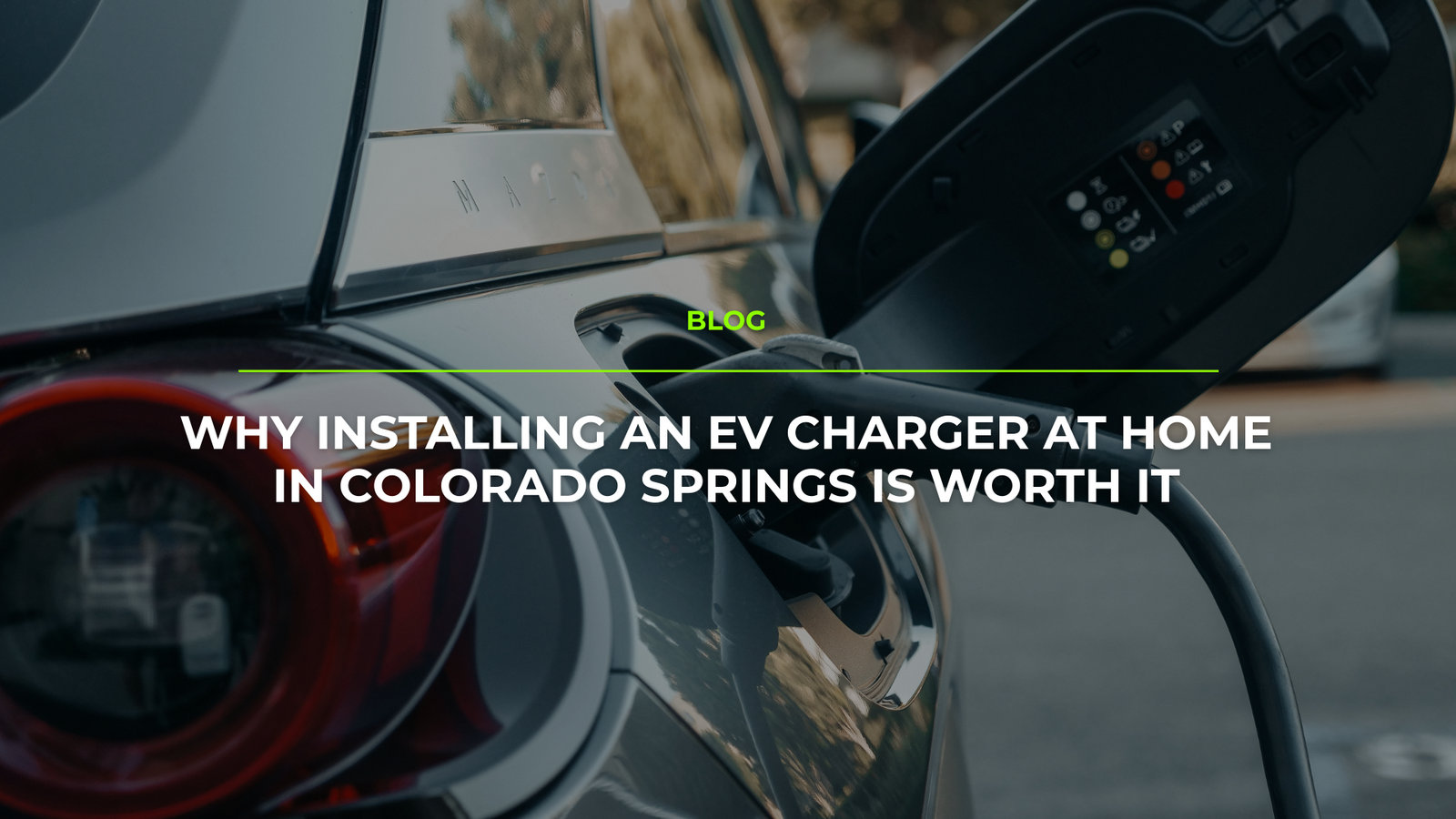 EV charger installed at a Colorado Springs home