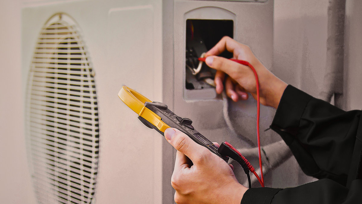 Air conditioning unit electrical hook-up